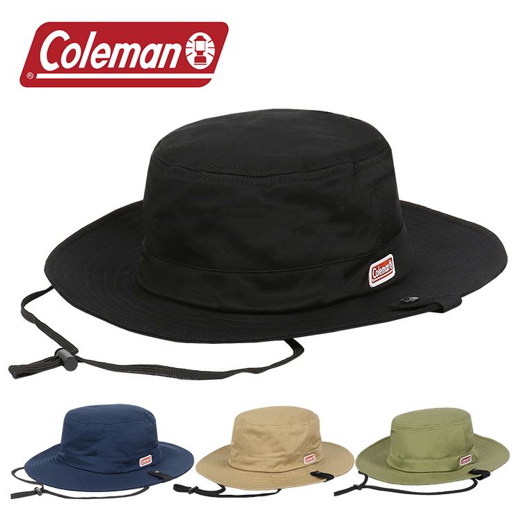 Coleman アドベンチャーハット メンズ レディース サファリハット コールマン ロゴ ワンポイント 帽子 手洗い可 ユニセックス アウトドア  ハット 通販