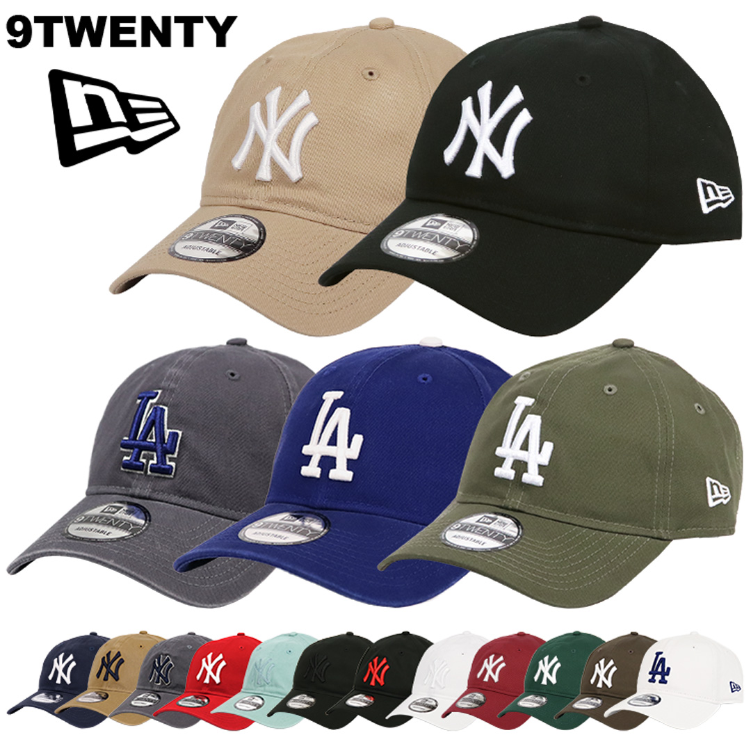 ニューエラ キャップ NewEra ニューヨーク・ヤンキース ドジャース 9TWENTY NY LA ロゴ メジャーリーグ メンズ レディース 帽子  MLB ローキャップ 人気 かわいい 通販