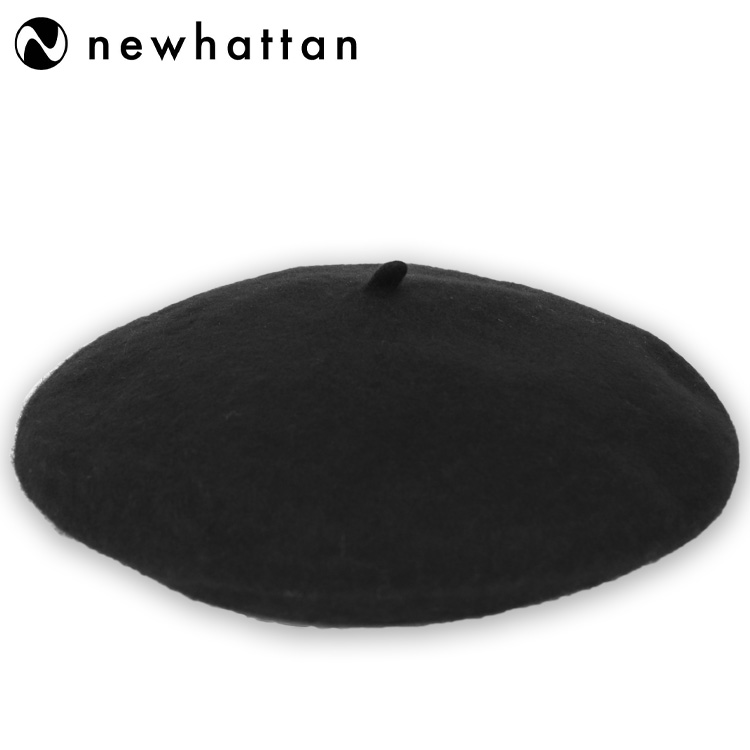 ベレー帽 レディース 帽子 ニューハッタン Newhattan Beret Ladies 秋冬 おしゃれ かわいい ブラック 黒
