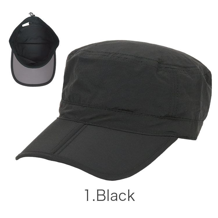 ワークキャップ ブラック キャップ 帽子 無地 レディース メンズ - 帽子