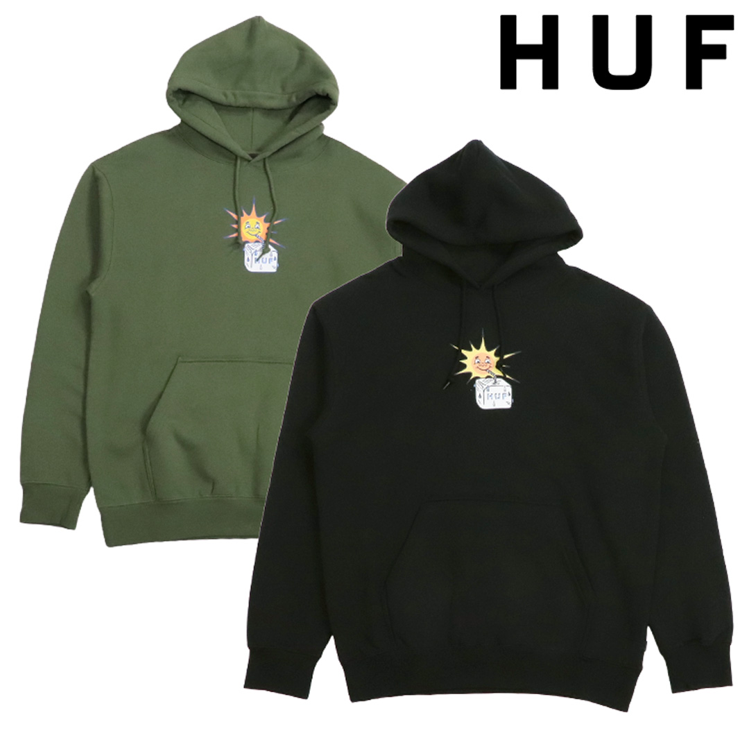 ハフ プルオーバー パーカー SIPPIN SUN メンズ HUF フーディ プリント