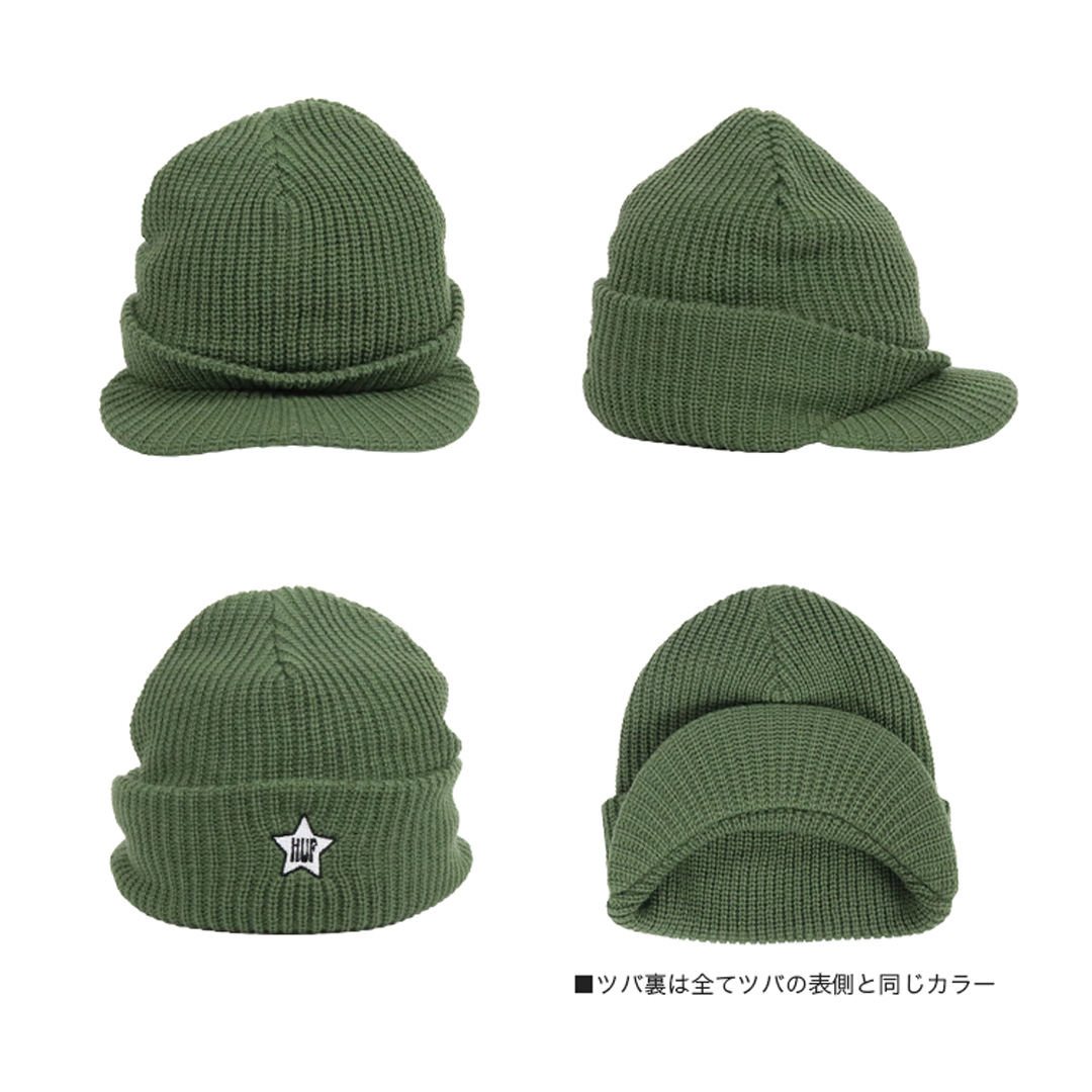 Qoo10] ハフ ツバ付き ニットキャップ メンズ レディ