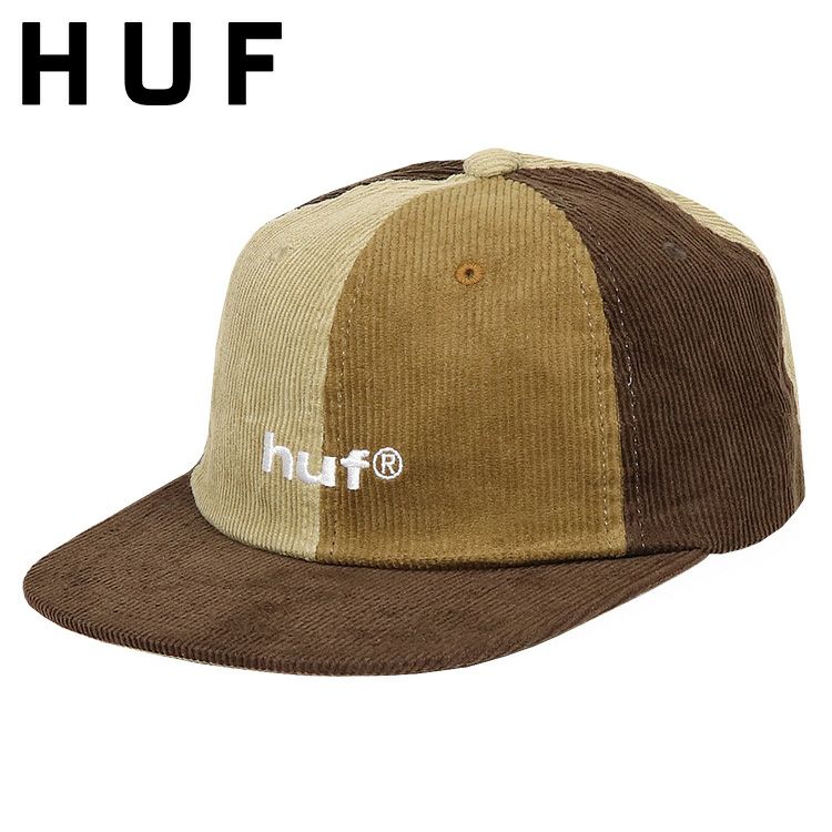 HUF ハフ キャップ メンズ レディース コーデュロイ マルチカラー 1998 ロゴ ストリート ブランド スケーター 6パネル おしゃれ レトロ  ユニセックス 通販 人気 ブランド