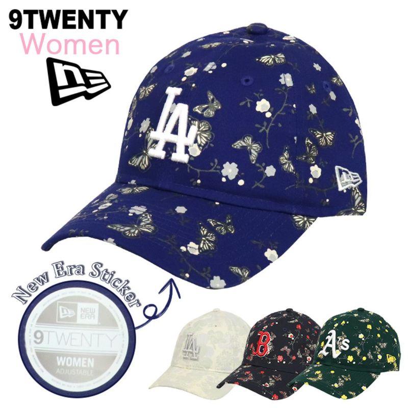 ニューエラ キャップ レディース 花柄 NEW ERA 9TWENTY WOMEN LA ドジャース レッドソックス アスレチックス 帽子 NY ロゴ  ブランド MLB メジャーリーグ ローキャップ フラワー 通販 人気 ブランド