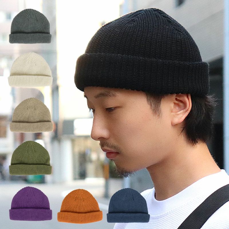 ニットキャップ ワッフル ロール ニット帽 メンズ レディース ショート ワッチキャップ 無地 ビーニー シンプル 浅め 春 夏 秋 冬  オールシーズン 男女兼用 通販 人気 ブランド